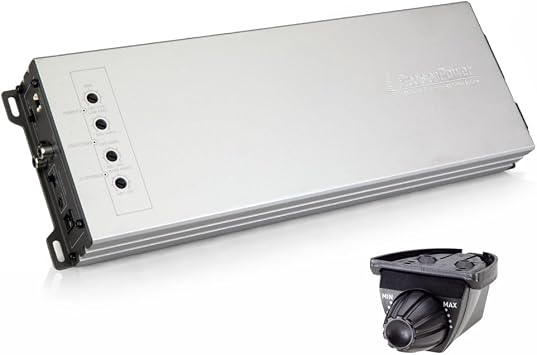 Precision Power PHT1.2000 | Class D Monoblock Car Amplifier, 2000W RMS @ 1 Ohm, 1200W RMS @ 2 Ohm, 1-Ohm Stable Subwoofer Amp, Auto Turn-On and Remote Bass Knob, Low-Pass Bass Boost