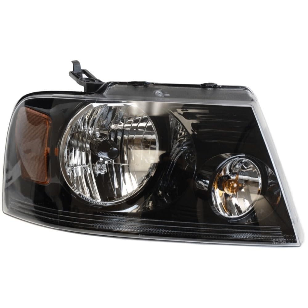 Amazon.com: IERREKIR Headlight Halogen Right Side Clear Lens Black 