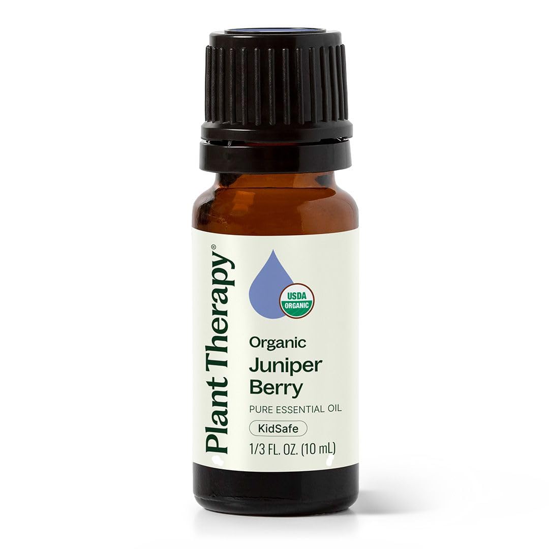 Plant Therapy Organic Juniper Berry Essential Oil 100% Pure, Undiluted, Natural Aromatherapy, Therapeutic Grade 10 mL (1/3 oz)