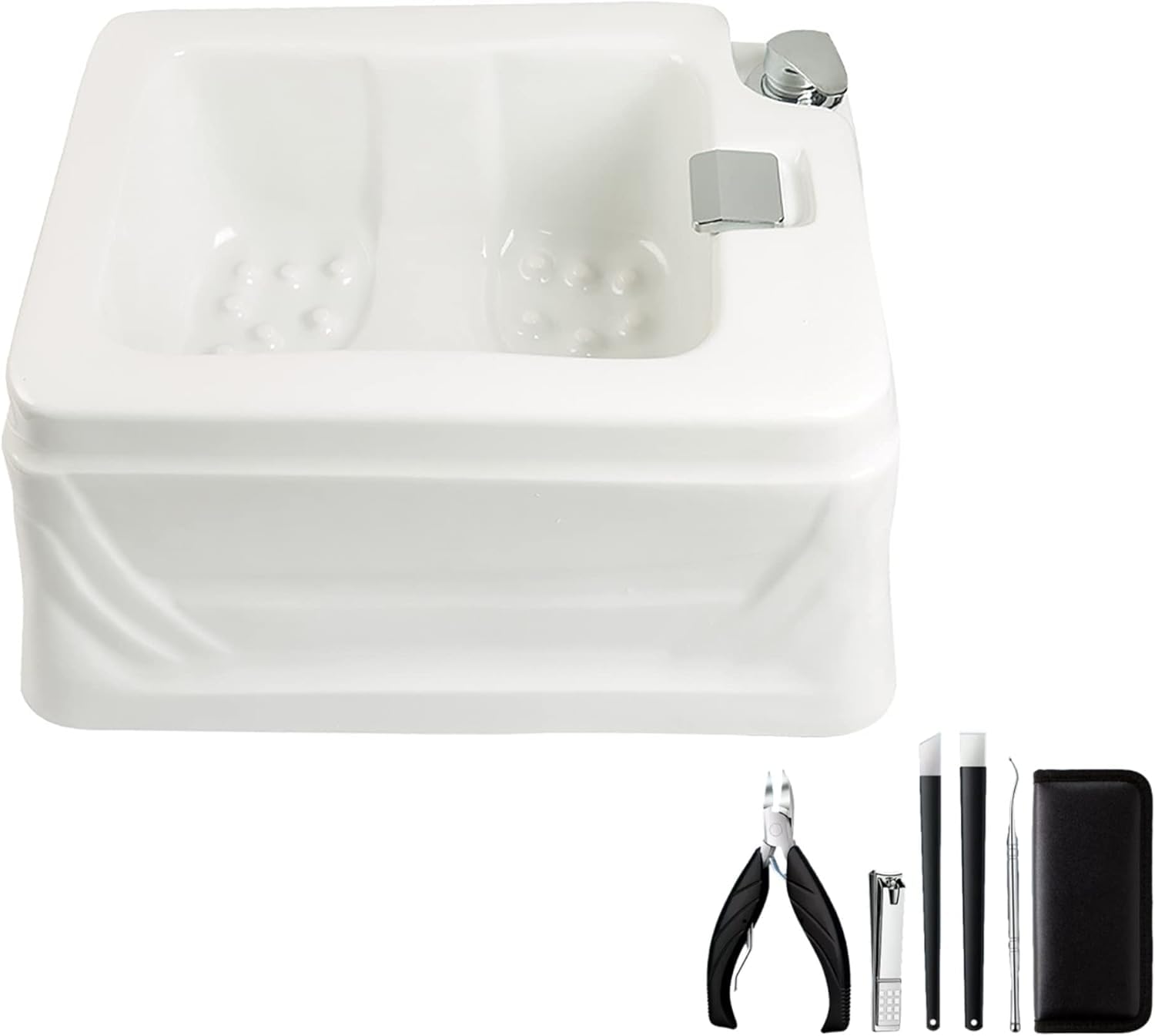 Lavaggio Salone Pediluvio Lavandino Pediluvio Bacinella Pedicure Ciotola Massaggio Acrilico Pediluvio Massaggio Pedicure Kit Piede Spa Temperatura Regolabile Salute Bacino per Mani
