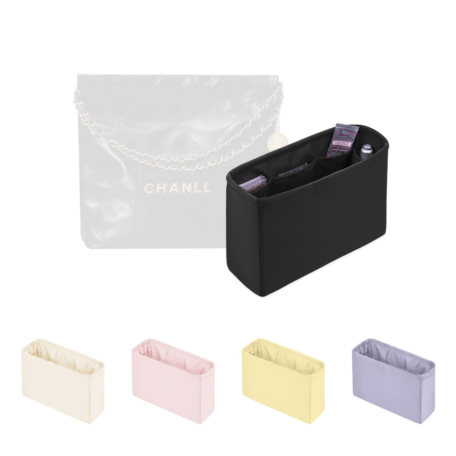 Amazon.com: Purse Organizer Insert, Satin & Lightweight Fabric