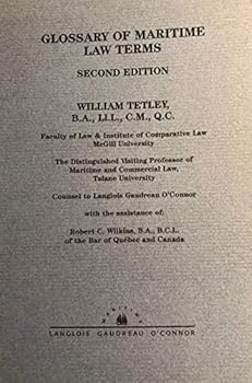 Hardcover Glossary of Maritime Law Terms Book