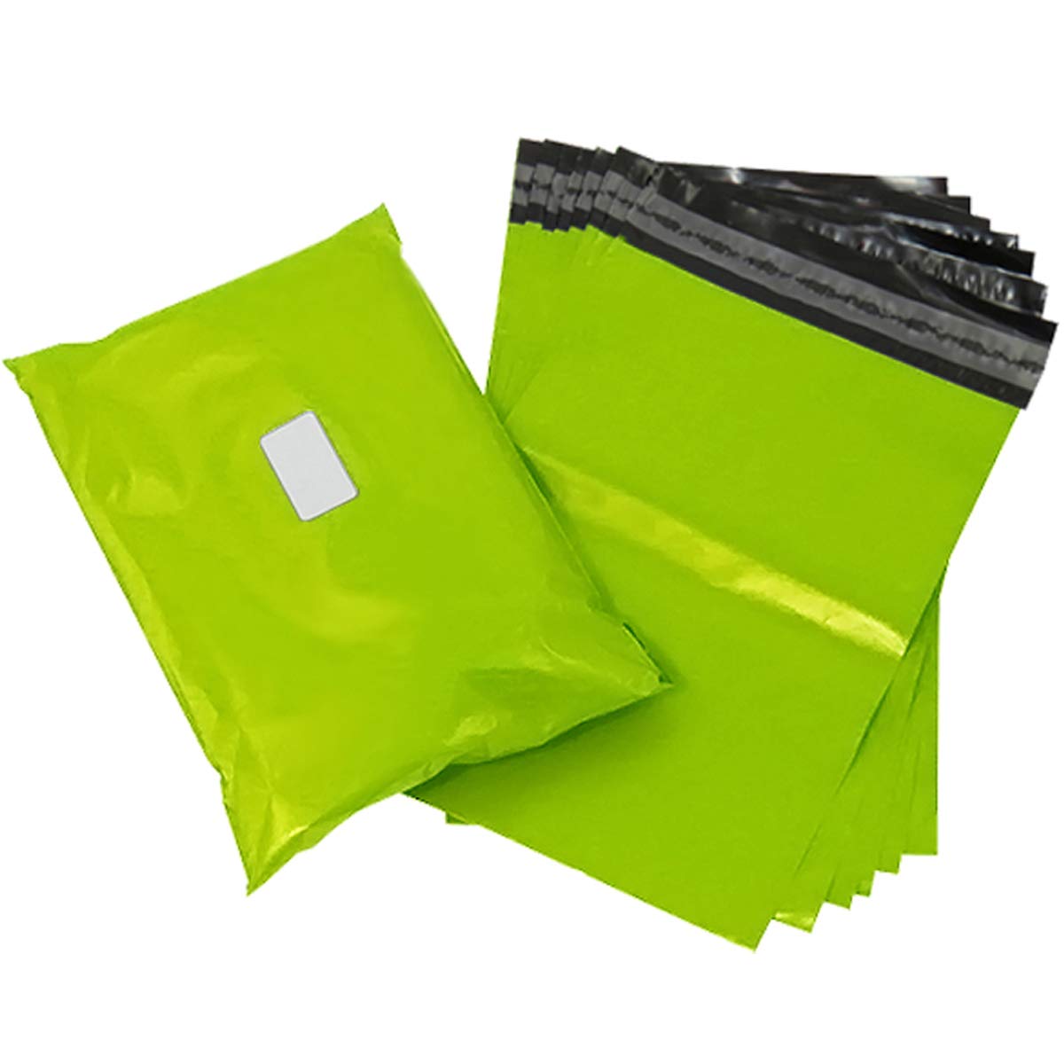 Strong Tough Mailing Bags - Sticky Self Seal Flap - Poly Plastic Polythene for Postal Postage Packaging Courier Mail Pouch Sacks - Premium Quality (16x20" (405x508mm), Neon Green, 100) — image 1