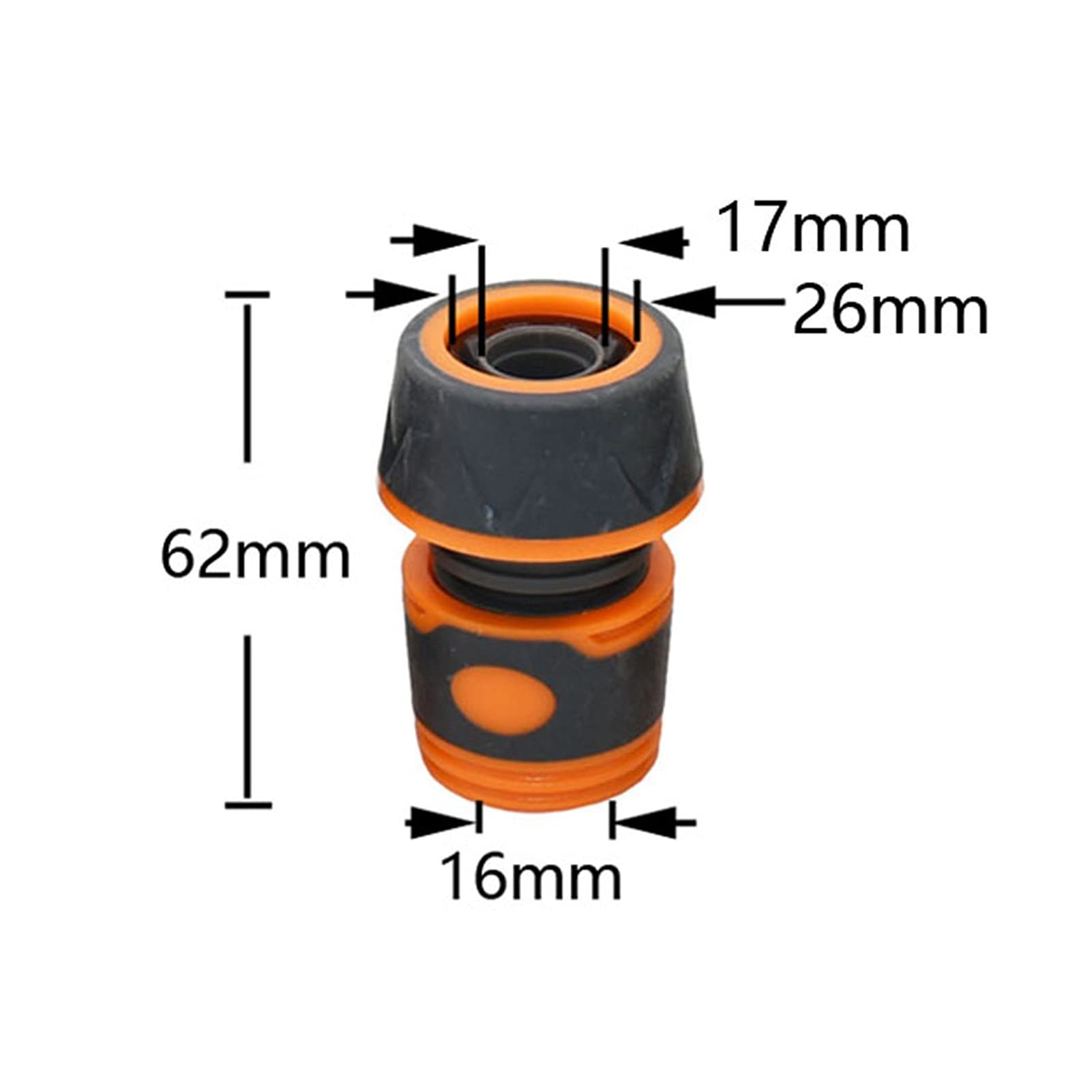 Adaptador de Conector de Utilidad Adaptador de Conector de Manguera 25 Piezas Manguera de Jardín Acoplamiento Rápido 1/2 3/4 1 Pulgada Conector de Parada Deua para Manguera de Lavado de Autos, Utiliza