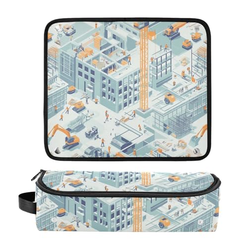 Bolsa de viaje 2 en 1 para planchas y rizadores con almohadilla resistente al calor impermeable miniatura 3
