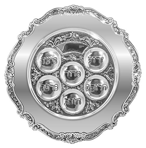 Ner Mitzvah Seder Plate For Passover Set - Seder Plate And Kiddush Cup Set #TOP1