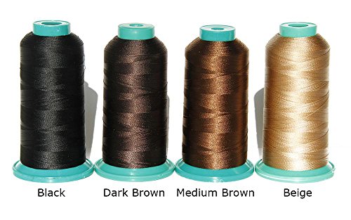 Hilo de nylon elástico para coser 1800 yardas color marrón miniatura 2