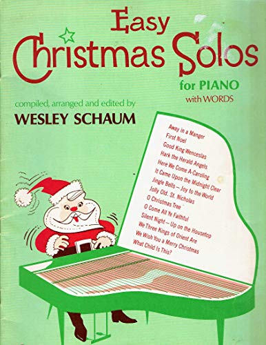 Easy Christmas Solos for Piano with Words B000NGWT28 Book Cover