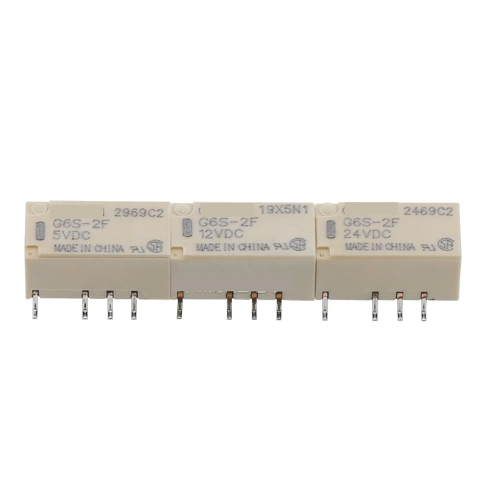 Relais G6S-2F-12VDC à double contact pour commutation stable - 3