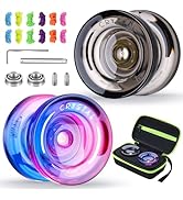 MAGICYOYO JoJo K1-Plus Para Niños, Yoyo Responsive Para Niños, Jo Jo Jo Para Principiantes, Truco Profesional Yoyo Con Bolsa De Almacenamiento, 12 Cuerdas JoJo Y Guante Yo-Yo