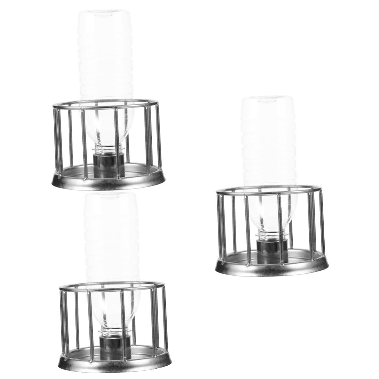 3piezas Comedero Inoxidable para Reptiles Plato De Agua y Comida para Tortugas y Diseño Antideslizante y Práctico para Terrarios y Pequeñas