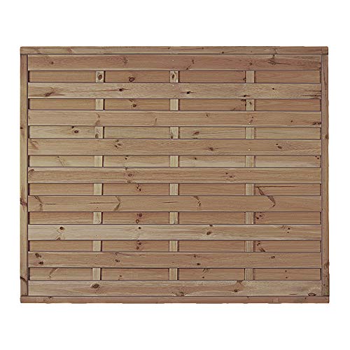 Günstiger Sichtschutzzaun Windschutz Maße 180 x 150 cm (Breite x Höhe) aus Kiefer/Fichte Holz, drucâ€¦ – Miniatur