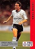1991-92 Pro Set Fixtures Soccer #9 Kingsley Black Luton Town Official English Premier League EPL Trading Card From Pro Set in Raw (NM or Better) Condition