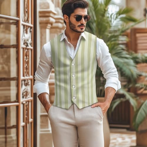 Womens and Mens Vest Top 2025 Trendy Button V-Neck Dressy Suit Vest Waistcoat Sleeveless Comfort Loose Fit2