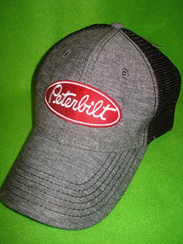 Bda Peterbilt Hat: Chambray Summer Mesh Back Trucker's Cap #TOP1