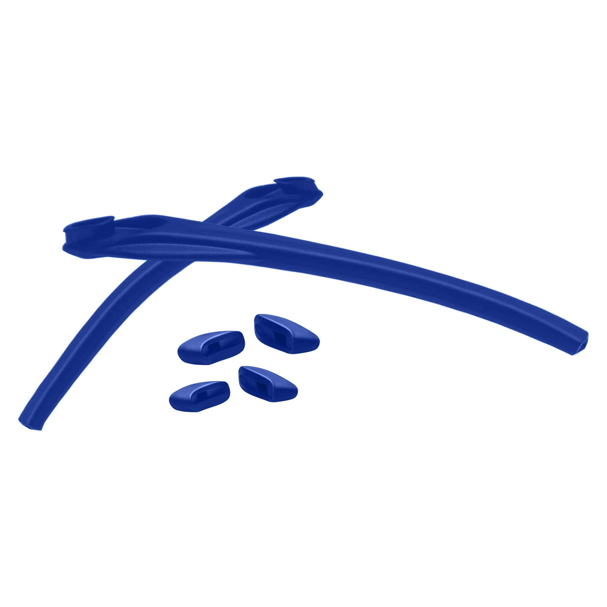 AOZAN Replacement Earsocks & Nose Pads For Oakley Flak 2.0/Flak 2.0 XL Sunglasses - Deep Blue