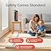 Lasko Oscillating Ceramic Tower Space Heater for Home with Overheat Protection, Adjustable Thermostat, and 2 Speeds, 15.7 Inches, Black, 1500W, CT16450