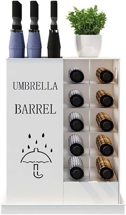 Square Umbrella Stand Steel Umbrella Holder for Entrances Hallways Offices Stores Indoor Use Stylish Black Design for Home & Commercial Spaces