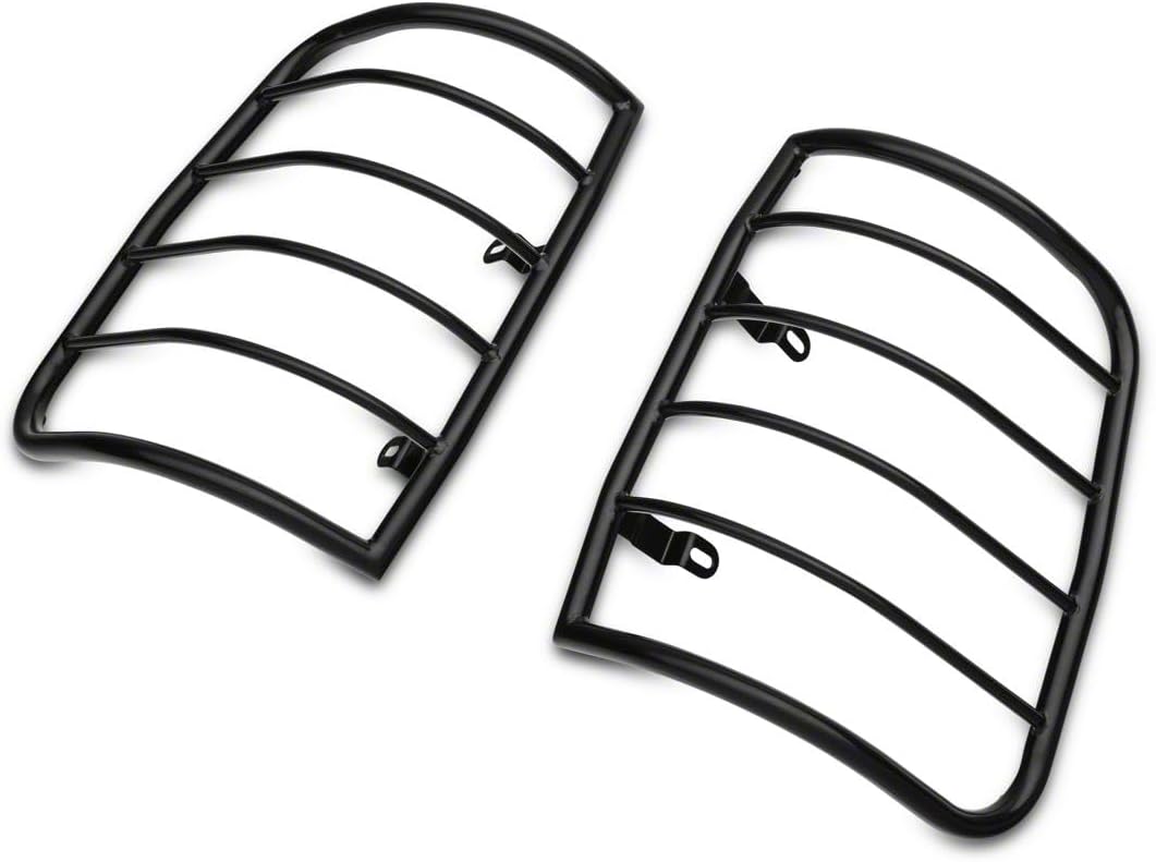 Redrock 4x4 Tail Light Guards; Black Compatible with 09-18 RAM 1500