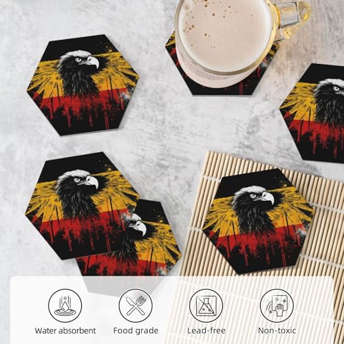 Dessous de verre absorbant avec support pour cadeau et déco de table
