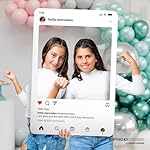 SPEEDYORDERS Social Media Photo Booth Prop - Custom Instagram Photo Booth Frame - Customized Insta Giant Selfie Frame - IG Frame For Fun Social Media Posts - Image 3