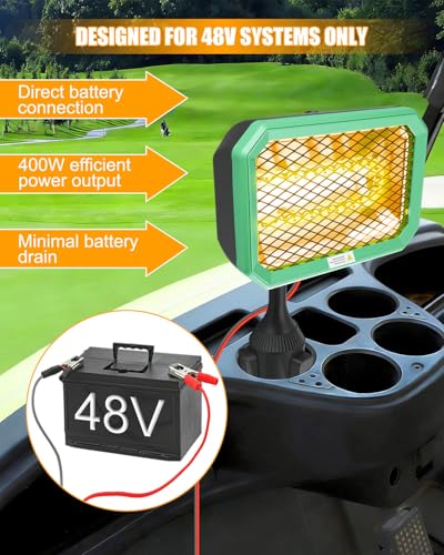 48V Golf Cart Heater Hardwired