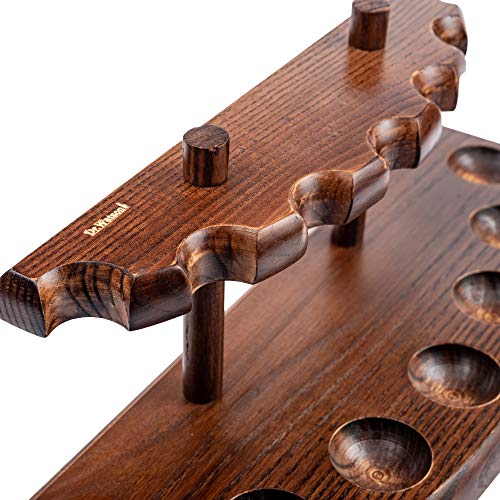 Dr Watson - Wooden Tobacco Pipe Stand, For 7 Tobacco Smoking Pipes, Handmade From Solid Wood #TOP5