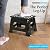 Handy Laundry - Folding Step Stool is Sturdy Enough to Support Adults and Safe Enough for Kids. Opens Easy with One Flip. Great for Kitchen, Bathroom or Bedroom. (Black)