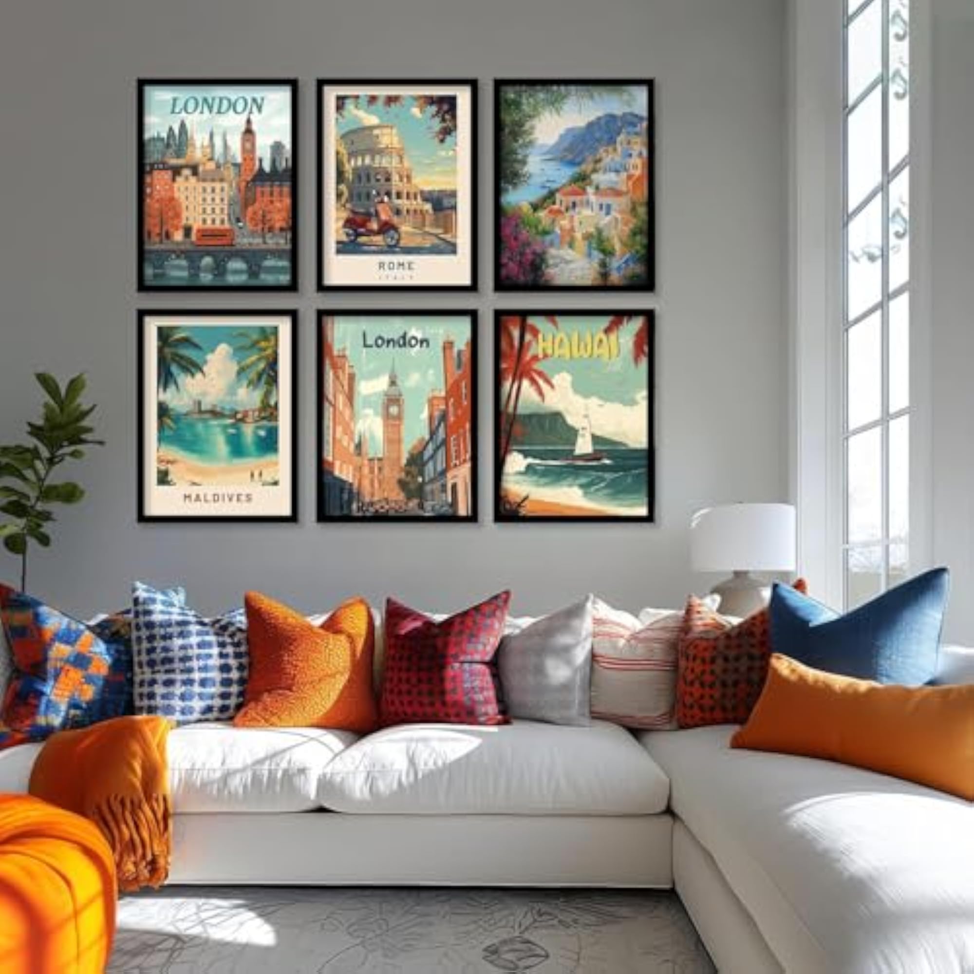 City View Wall Art Painting for Home Décor