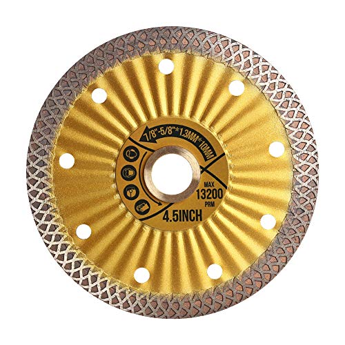 Super Thin Diamond Tile Blade 4.5 Porcelain Cutting Blade for Tile Granite Marble (1, 4.5 )