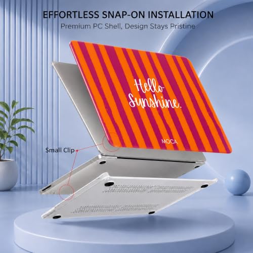 Image of MOCA Case Compatible with MacBook Air 13 inch M5 M4 M3 M2 2026-2022 Hardshell Cover for MacBook Air 13.6, A3449 A3240 A3113 A268
