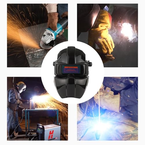 Protector facial de soldador automático y pantalla protectora de soldadura de 11.81'' 5