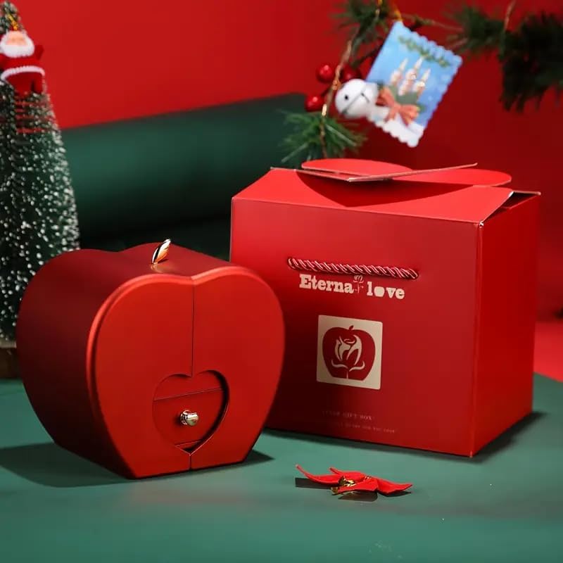 Real Preserved Rose Gift with Heart Necklace I Love You in 100 Languages,Eternal Rose Gift for Girlfriend, Women, Mom, Wife on Christmas, Valentine's Day,Mother's Day,Birthday,Anniversary - Image 8