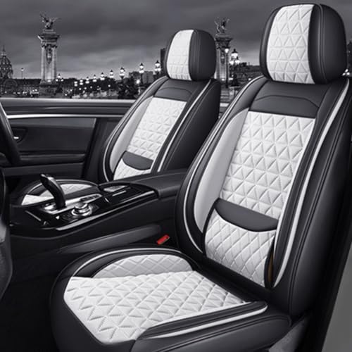 に適用 トヨタ ライズ A200系 型式A200A/A210A/A201A/A202A.令和元年11月-現行 カーシートカバー レザー製 易清潔 防滑機能 全包?設計 五座セット 運転席 後部座席対応 軽 普通車適用 四季通用z(白,無枕)