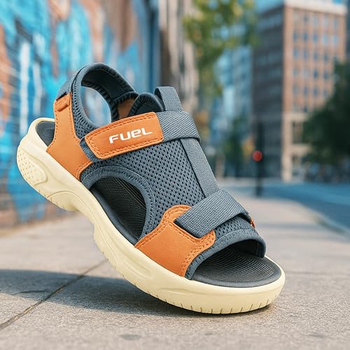 Image of FUEL Gabbroo Comfortable & Lightweight Casual Sports Sandals for Mens with Anti-Skid & Flexible EVA Sole for Running, Walking