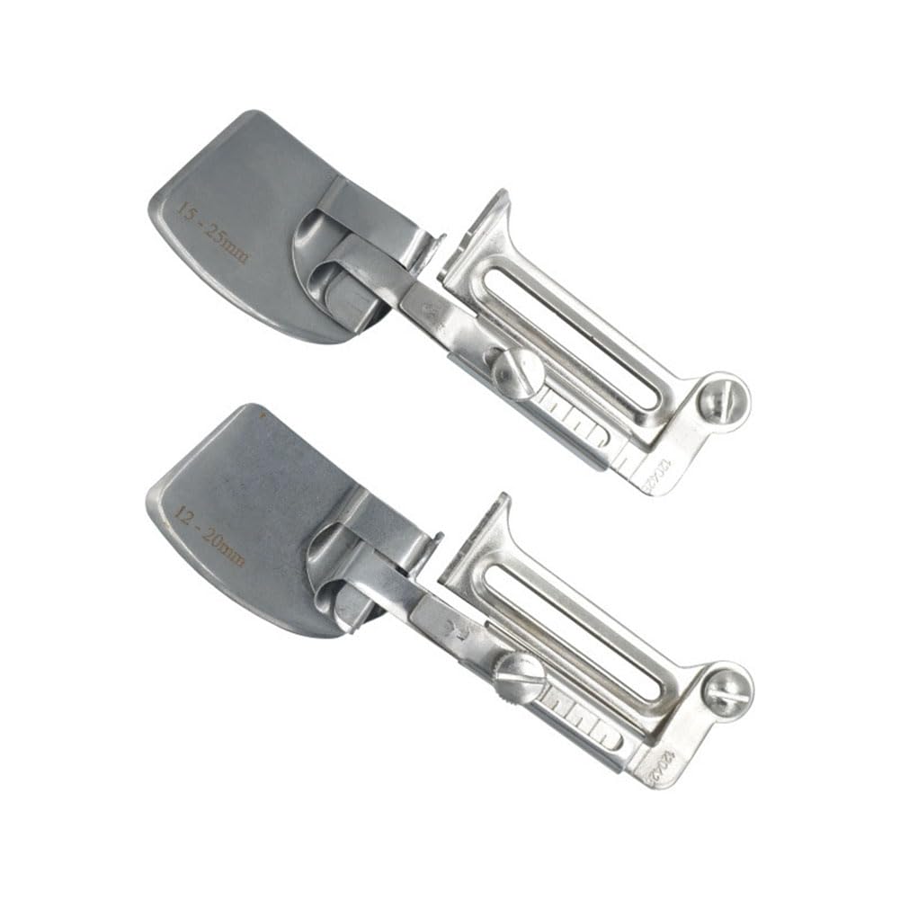 CTRLZS 2 PCS Sewing Rolled Hemmer Foot Sewing Machine Presser Foot Adjustable Drawing Roller Hemming Machine