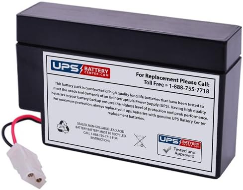 FG20086 12 Volt 0.8 Ah SLA Replacement Battery w/WL Terminal