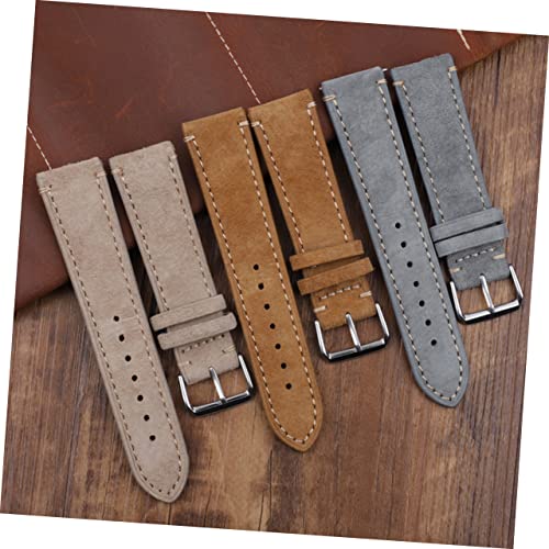 PartyKindom 1pc Beautiful Watch Replacement Strap Handmade Band for Elegant Look Breathable and Design Stitched Edges4