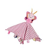 Inchant Butterfly Taggie Comforter Blanket,Super Soft Taggies Plush Toy,Baby Sensory Tag Toy - Comfort and Cheer Your Baby Taggies Character Blanket