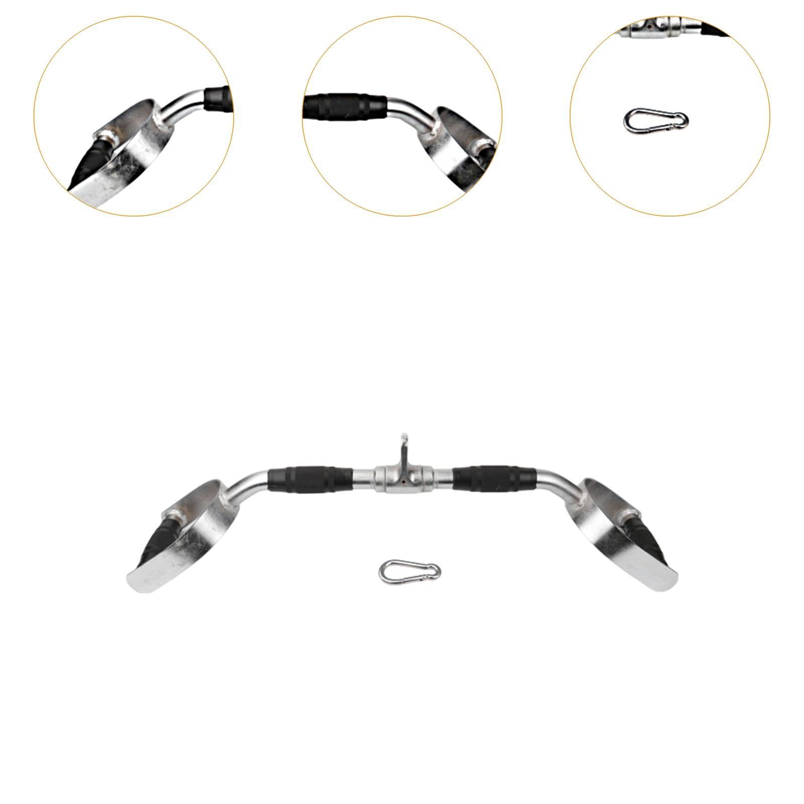 LAT Pulldown Bar Barra Press Down per Macchina Cavo Attacco per Palestra Multifunzionale Manico in Acciaio Impugnatura Ergonomica Gomma Antiscivolo