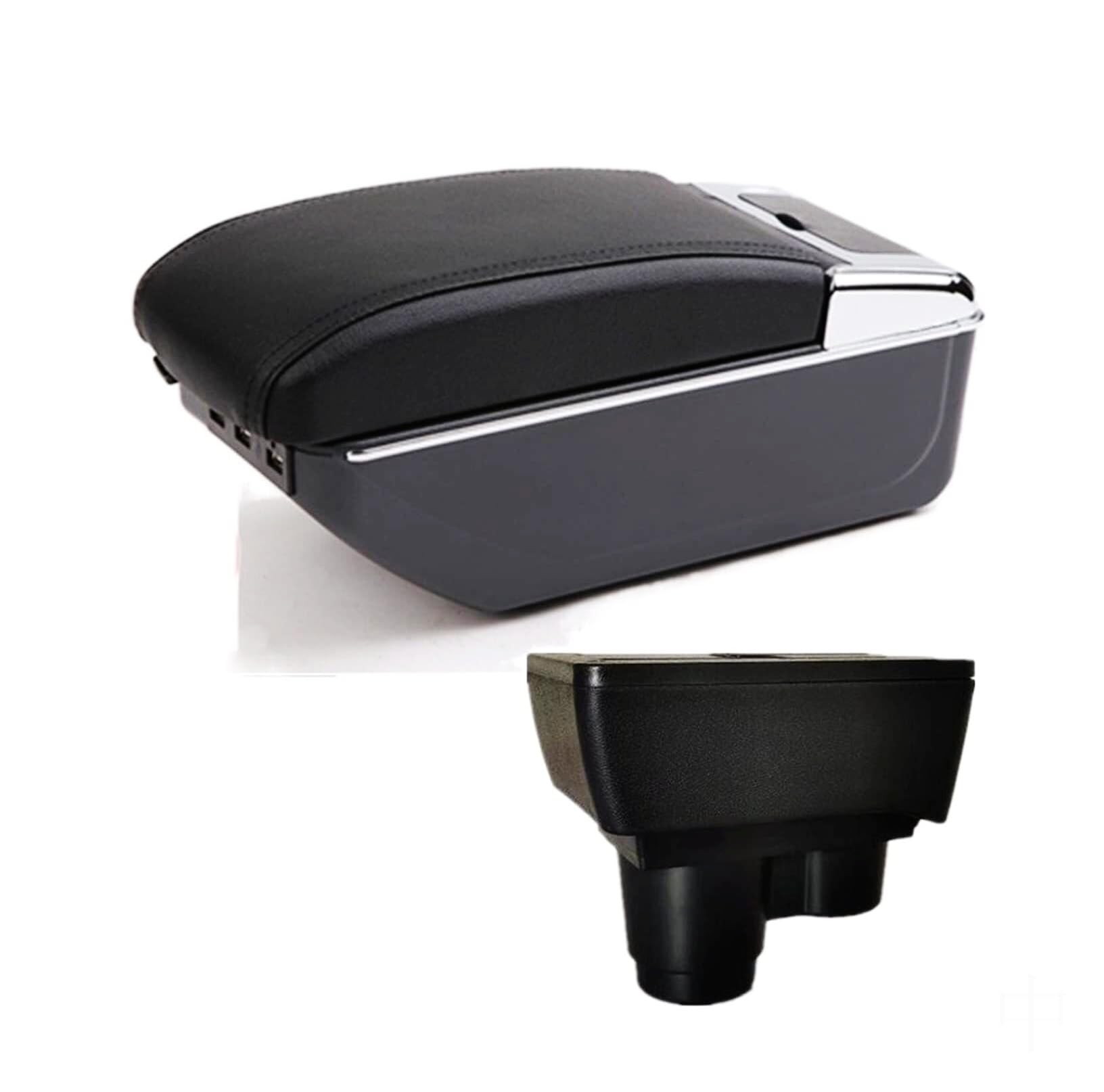 GTDTKGANAK Storage Box For Dacia For Duster 2018-2022 Center Console Armrest Storage For Box with USB(D2 7usb)