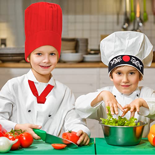 Sombrero de chef Hibachi para niños con delantal y cintas miniatura 4