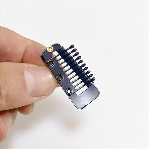 Miniatura 5 de Qearl 12 clips negros Chunni con pasadores de seguridad, fuerte agarre Chunni Dupatta clips de ajuste indios para mujer