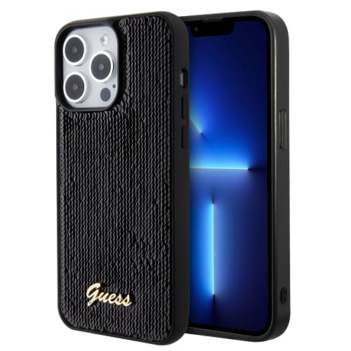 Guess Sequin Script Metal Coque pour iPhone 15 Pro Max - vue 3