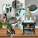 Suertree Bird Carrier with Seat Belt for Car Travel, Bird Backpack Carrier with Indestructible Stainless Steel Mesh, Large Bird Carrier Travel Cage, Green - Image 3