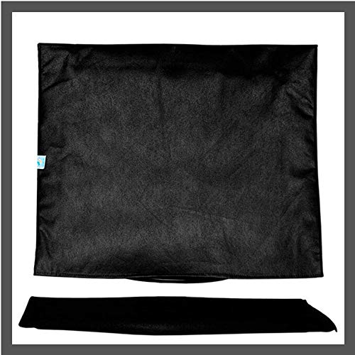 Capa para Monitor 22 23 24 Teclado Preto Proteção