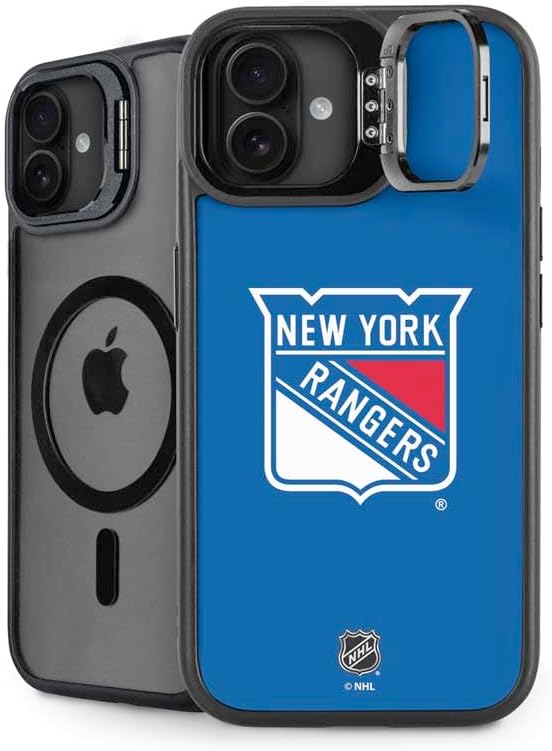 Skinit Kickstand Phone Case Compatible with iPhone 16 - Officially Licensed NHL New York Rangers Home Jersey Design
