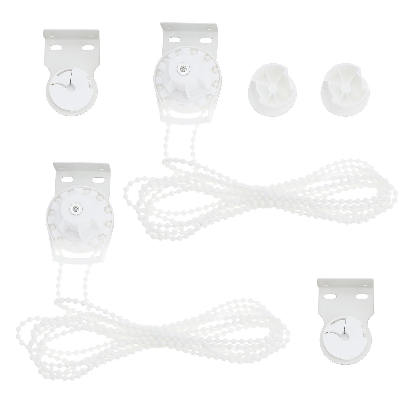 Sg Store White 2Pcs 35Mm Heavy Duty Roller Blind Bead Chain Kit Length 3.5M For Roller Blinds With 38Mm Diameter Tubes