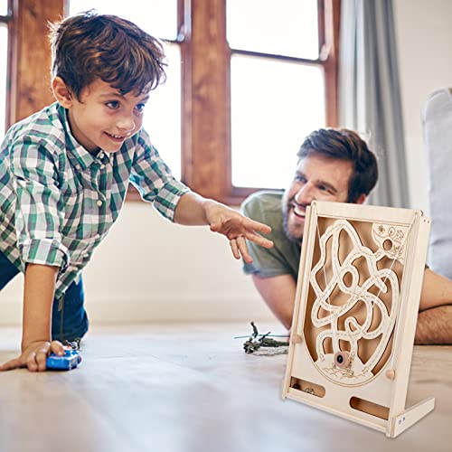 Jogo de pinball de madeira,Brinquedo Montessori Toy Pinball Movimento brinquedo | Jogo de quebra-cab