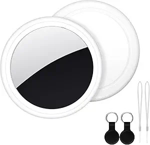 Air Tracker Tag 2 Pack [Apple MFi Certified] with Find My(iOS Only), Key Finder with No App Needed, Waterproof, 365-Day Standby,Wallet Key Bag Luggage Tracker